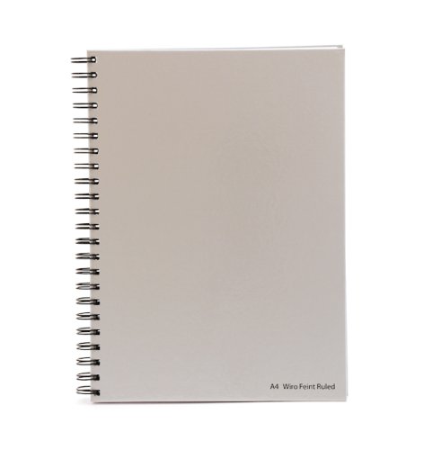 Pukka ST-7498936 A4 Wirebound Book, 90gsm, 160 Pages, Silver, Pack of 5