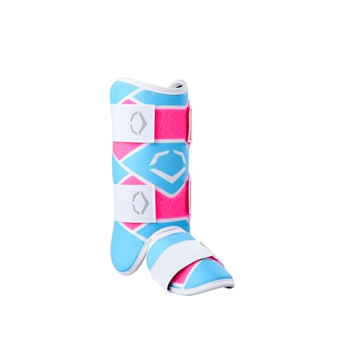 EvoShield SRZ-2 Youth Batters Leg Guard- Pink/Blue