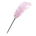 Feather Pen Black Ink Ballpoint Pen Wedding Signing Pen for Wedding Bridal(Pink)