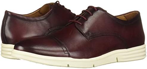 Driver Club USA Men's Leather Columbus Circle Light Weight Technology Cap Toe Oxford Laceup Sneaker, Wine Nappa, 7 | Image 6