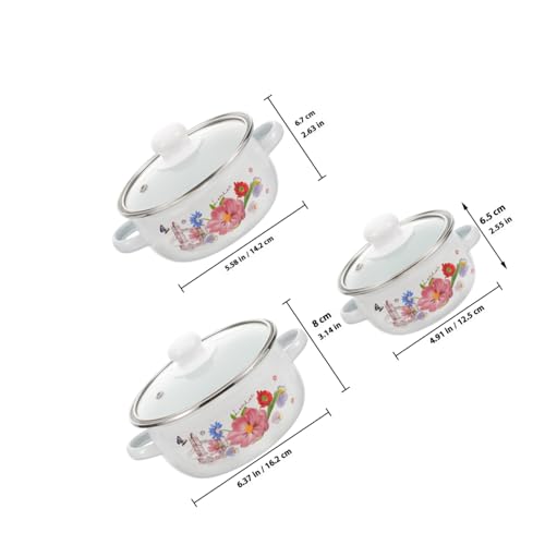 Casserole rétro émaillée fleurie UKCOCO pour sublimer vos soupes faites maison
