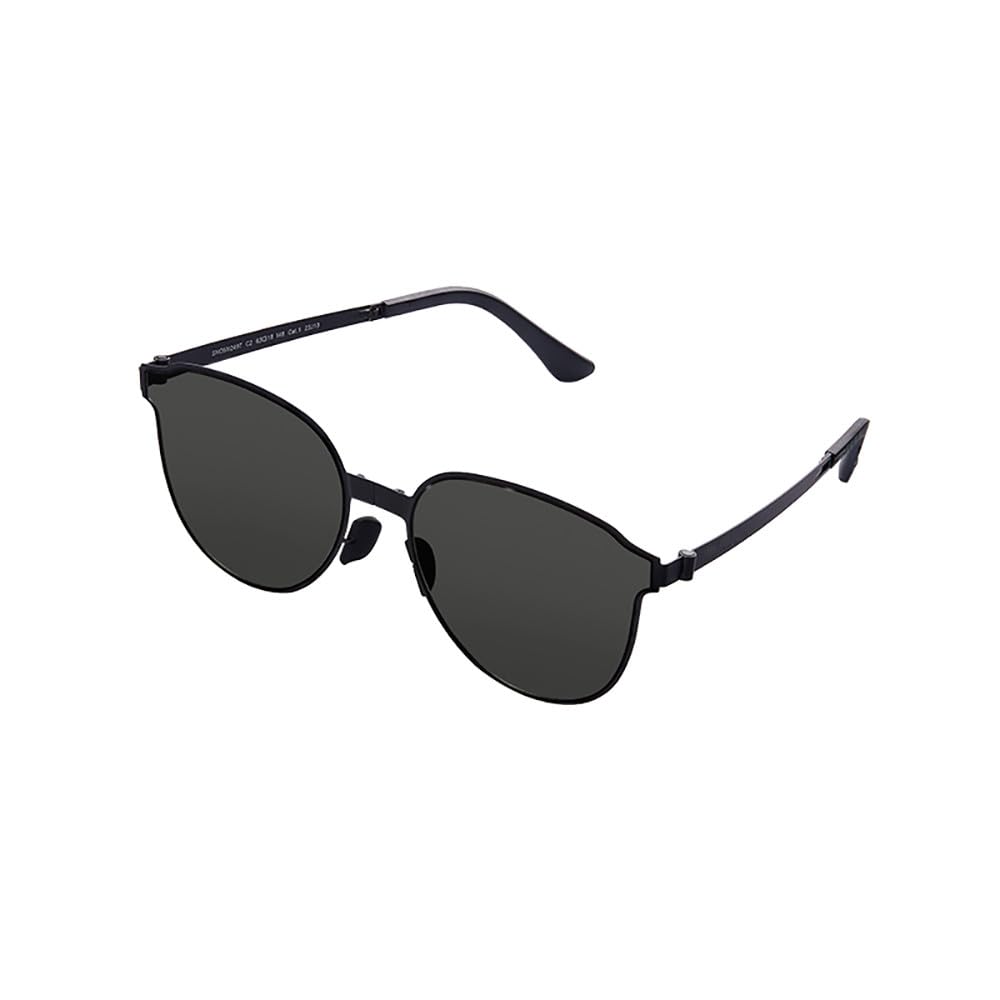 Gafas de sol plegables de metal Marco de acero inoxidable Lentes de nailon Gafas de playa al aire libre UV400 Unisex