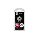 Team Golf NHL Montreal Canadiens Cap Clip With 2 Golf Ball Markers Golf Cap Clip with 2 Removable Double-Sided Enamel Magnetic Ball Markers, Attaches Easily to Hats