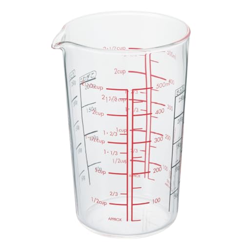 HARIO Heat-resistant Glass Measuring Cup 16.9 fl. oz. (500 mL) Multi Made in Japan CMJ-500