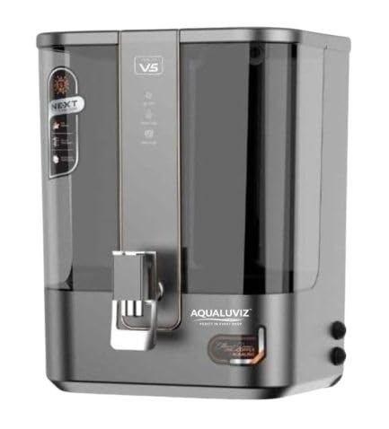 Image of Aqua V5 RO Water Purifier RO + Active Copper + Alkaline Pre Filter + Sediment + Pre Carbon + RO Membrane + Post Carbon, 10L Storage,15 L Capacity, (Dark Magnesium Grey)