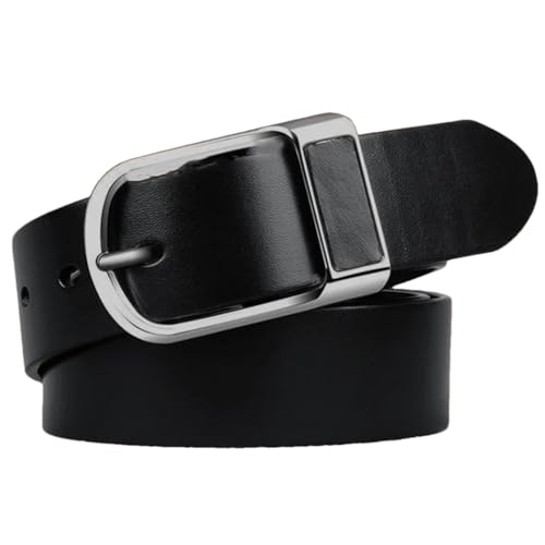 Men's Genuine Leather Buckle Jeans Leather Casual Belts Business Cowboy Designer Waistband