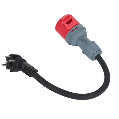 Perilex Adapter 16A auf CEE, 16A Winkelstecker auf CEE Kupplung ca 0,5M Kabel 5G2,5mm²