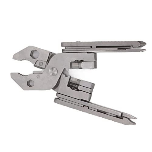 16-in-1 Multitool Pliers Pocket Tool Cast Steel Screwdriver Card Needle Wire Stripper Wrench Multi Tool Foldable Multitools for Camping Survival Home Repair DIY