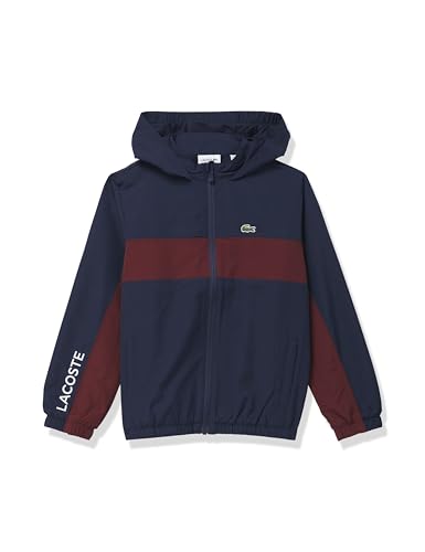 Lacoste Boys' Zip-up Jacket with Cross Panel