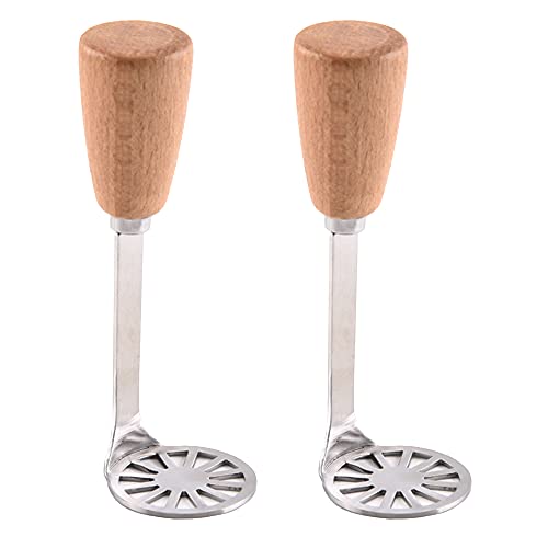 Schiacciapatate In Legno Per Fermentazione - Strumento Per Crauti E Kimchi - Foto 5