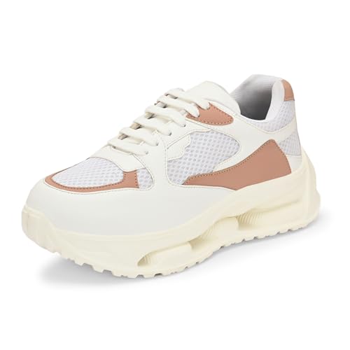 Image of Centrino Women Sneaker | Cushioned Insole for Comfort | Stylish Lace-Up Design | Perfect for Casual Outfit for Girls (9249)