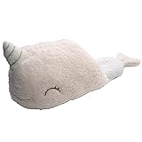 Millffy whale narwhal floor slipper soft house women electric USb heated slippers (US 5-6, Nonheatable Narwhal)