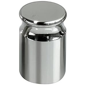 Aanpasgewicht/kalibratiegewicht voor digitale weegschalen – 100 gram – chroom – voor het kalibreren van digitale weegschalen