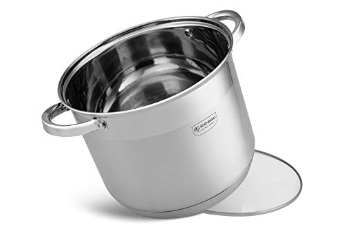 B EDENBERG Decorate Your Kitchen TBA EB-4009 10-teiligTopfset aus Edelstahl, Ideal für Gas, Elektro, Halogen, Keramik und Induktionsherde, Induktions Topf Set Komplett – Bild 8