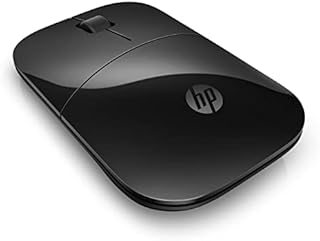 HP Z3700 Black 2.4GHz USB Slim Wireless Mouse with Blue LED 1200 dpi Optical Sensor, Up to 16 Months Battery Life