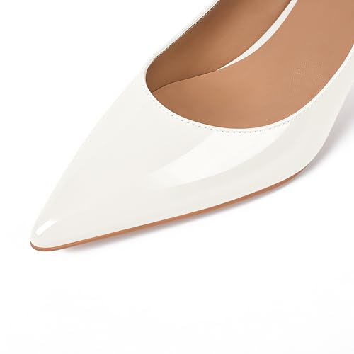 Image of XINIUNIU Heeled Mules for Women Rhinestone Heels Pointed Toe Slip On 2.5 Inch Kitten Stiletto Closed Toe Sandals Dress Wedding Pump Shoes