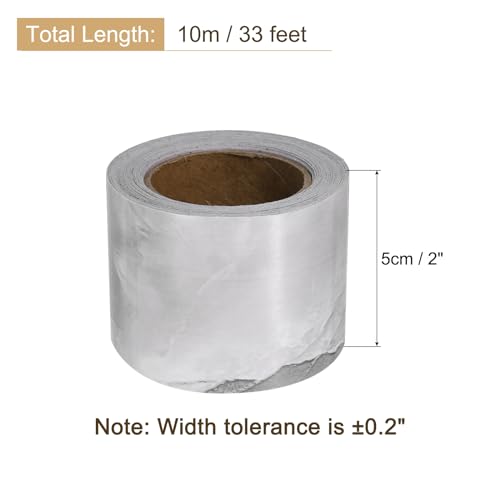 Image of uxcell Wood Grain Tape, 2 inch x33 Ft Self Adhesive Wood Grain Repair Patch for Baseboards, Doors, Floor Repair, Furniture Home Decor Cloud Gray