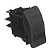Seachoice Illuminated Contura Rocker Switch, On/Off, Black