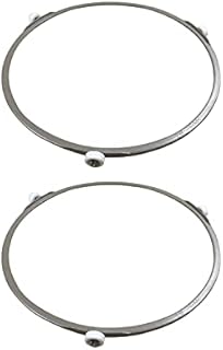 2 Pcs Microwave Turntable Ring Microwave Glass Turntable Plate Roller Support Glass Plate Tray Wheel Ring for Glass Plate Tray Supporting