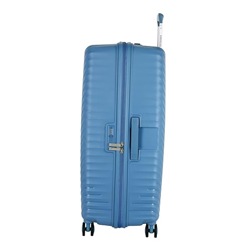 Image of American Tourister Diamo Trolley Bag with Combination Non TSA Lock & 8 Wheels Hard-Sided PC Large Suitcase /Trolley Bag with Double Spinner Wheels /Luggage for Men & Women