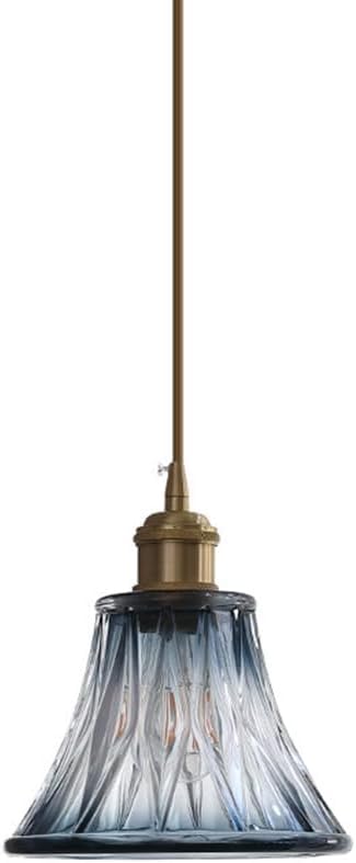 Lustre en verre américain et petit luminaire suspendu pour décoration raffinée
