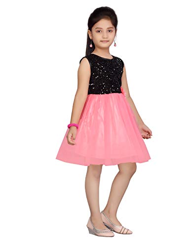 Image of muhuratam Girls Solid Regular Dress