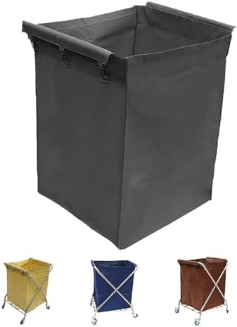 Waterproof Replacement Oxford Cloth Laundry Bag for Commercial Trolley - Removable Storage Solution for Foldable Laundry Cart, Durable & Versatile Organizer