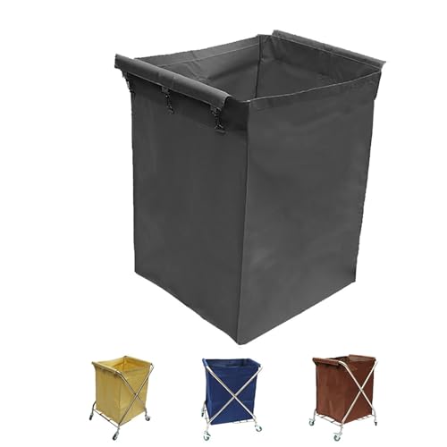 Wasserdichter Ersatz-Wäschesack aus Oxford-Stoff für kommerzielle Trolley, herausnehmbare Aufbewahrungslösung für faltbaren Wäschewagen, langlebiger und vielseitiger Organizer, Grau