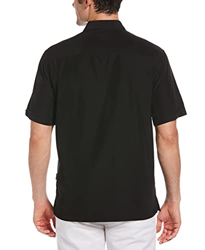Cubavera Paneled Short Sleeve Shirt for Men, Classic Fit, Wrinkle Resistant, Casual Button-Down Shirt With Spread Collar2