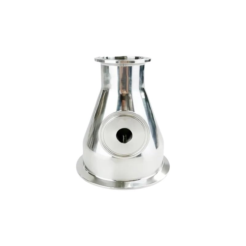 Koncentryczny reduktor ze stali nierdzewnej 304 2 "do 4"/3 "do 4" z interfejsem termometru 19 mm połączenie zaciskowe z trzema końcówkami rura przemysłowa(3x4 With Accessory)