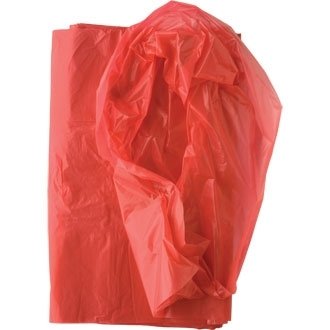 Sacco per la spazzatura, 450 x 725 x 850 mm, 80 litri, confezione da 50, colore: rosso