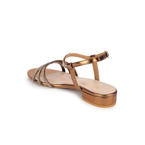 Image of Marc Loire Embellished Flat Fashion Sandals for Women