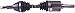 A1 Cardone 60-2082 Remanufactured CV Drive Axle, 1 Pack