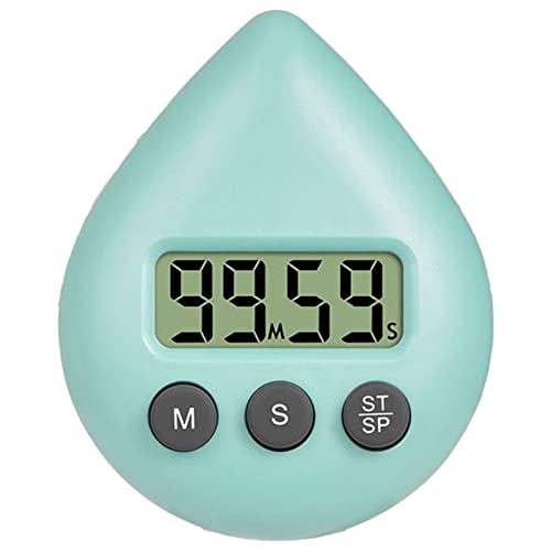 HEIBTENY Reloj de ducha impermeable, temporizador digital de ahorro de energía, temporizador de cepillo de dientes, reloj de baño con ventosa para ducha, cocina, hornear