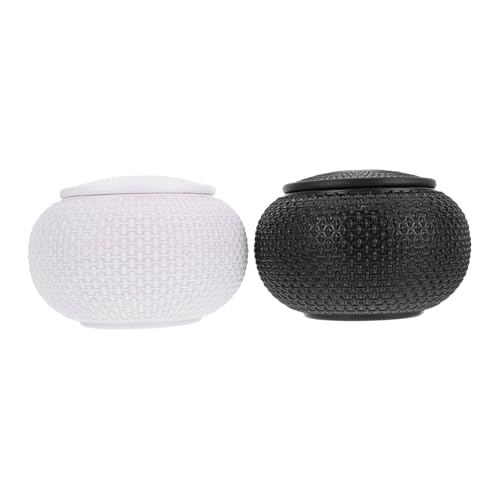 JOINPAYA 2pcs Chess Jar Storage Box Game Storage Containers Plastic Chess Pieces Organizers