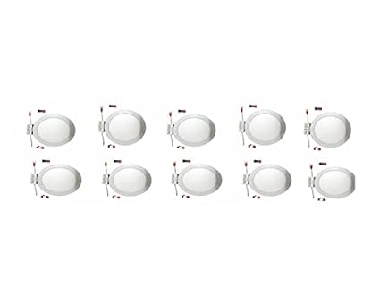 LaTtU LED Light 12 Watt Round, Cool Day Light( White) (Pack of 10)