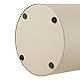Baroni Home Schirmständer Modernes Design Regenschirmhalter aus Metall Flowers mit 2 Haken und Abnehmbarer Regenschutz, 19 x 19 x 49 cm (Taupe)