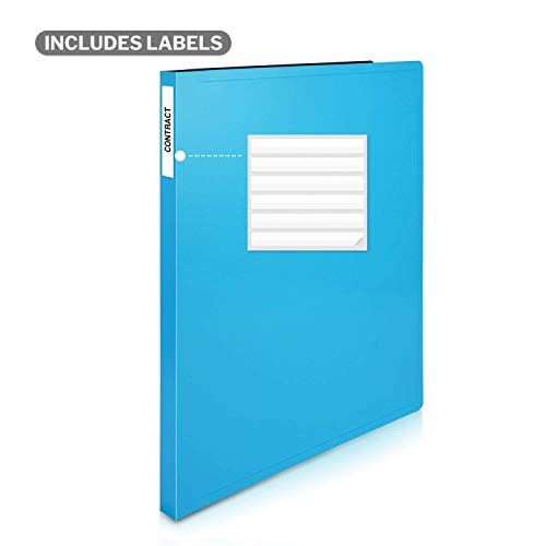 Cranbury Clamp Binder Without Rings - (Assorted Colors, 4-Pack), Punchless Grip Binder For 8.5X11 Paper #TOP3