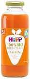 HiPP 100% Bio Direktsaft Karotte (6 x 330 ml), ab 5. Monat, aus frisch geernteten Gemüsen direkt gepresst, ohne Zu ...