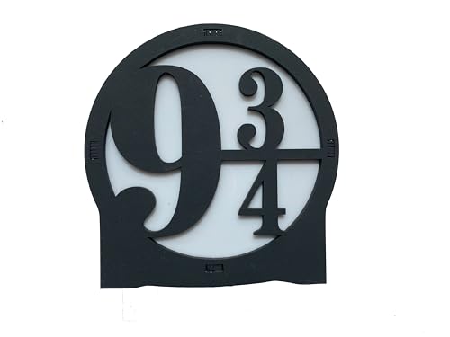 Luminária de Mesa Geek HP Plataforma 9 3/4, LED, Decorativa, Pret...