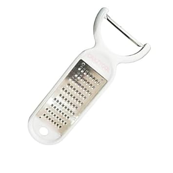 2 in 1 Multipurpose Magic Peeler & Cheese Grater ABS Plastic Body Stainless Steel Blades Pack of 1