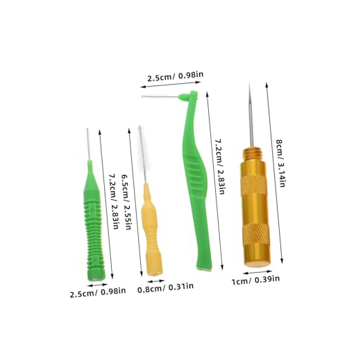 Kit de limpieza de aerógrafo HEALSOPTHY con 4 piezas de cepillos y agujas para mantenimiento 2