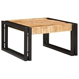 mzdioop Scaffale da bagno in legno di mango grezzo massiccio con telaio in ferro, 40 x 50 x 23 cm, mobile da bagno con ripiano e vano portaoggetti, scaffale moderno per lavabo, armadietto da bagno