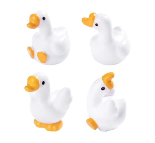 Image of VRB Dec 1 Set Miniature Showpiece Set for Home Decor,Car Dashboard,Valentine,Living Room,Gifts Figurines,Cake Decoration Items,Figurines for Home Decor. ((6 Pcs Lazy Duck))