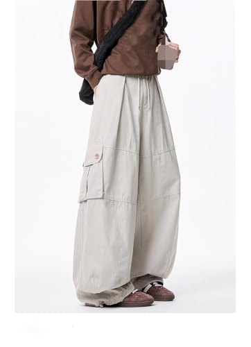 Pantalon large homme style urbain décontracté à poches - 5