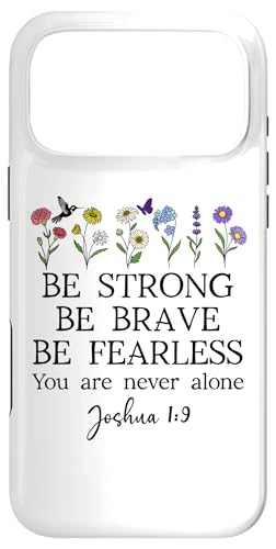 Joshua 1:9 Christian Verse Be Strong Be Brave Be Fearless X}zP[X iPhone 17 Pro Max p