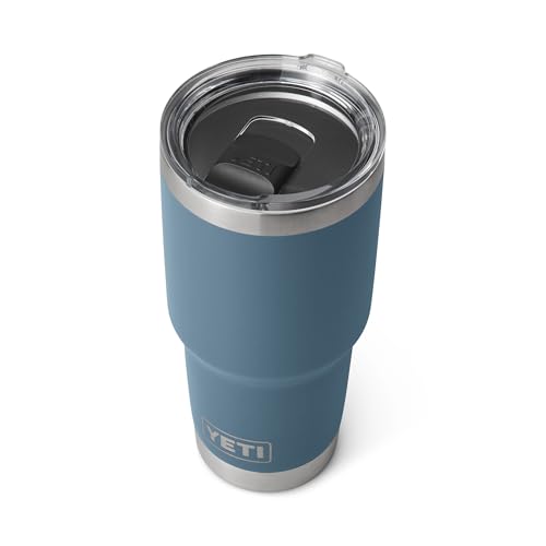 Image of YETI Rambler 30 oz Tumbler, Stainless Steel, Vacuum Insulated with MagSlider Lid, Nordic Blue