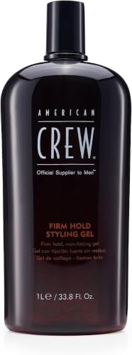 Image of American Crew Men's Hair Styling Gel, Firm Hold, Non-Flaking, 33.8 Fl Oz, (Pack of 5)