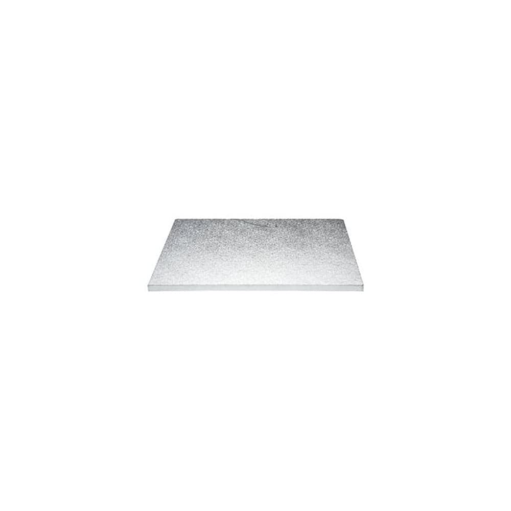 The Cake Decorating Co. Silver Oblong Drum Cake Board 16" x 12"