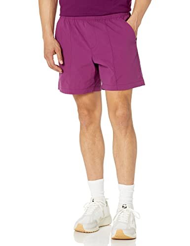 Amazon Aware Men's Relaxed-Fit Stretch Nylon Pull-On Short, Dark Purple, X-Small